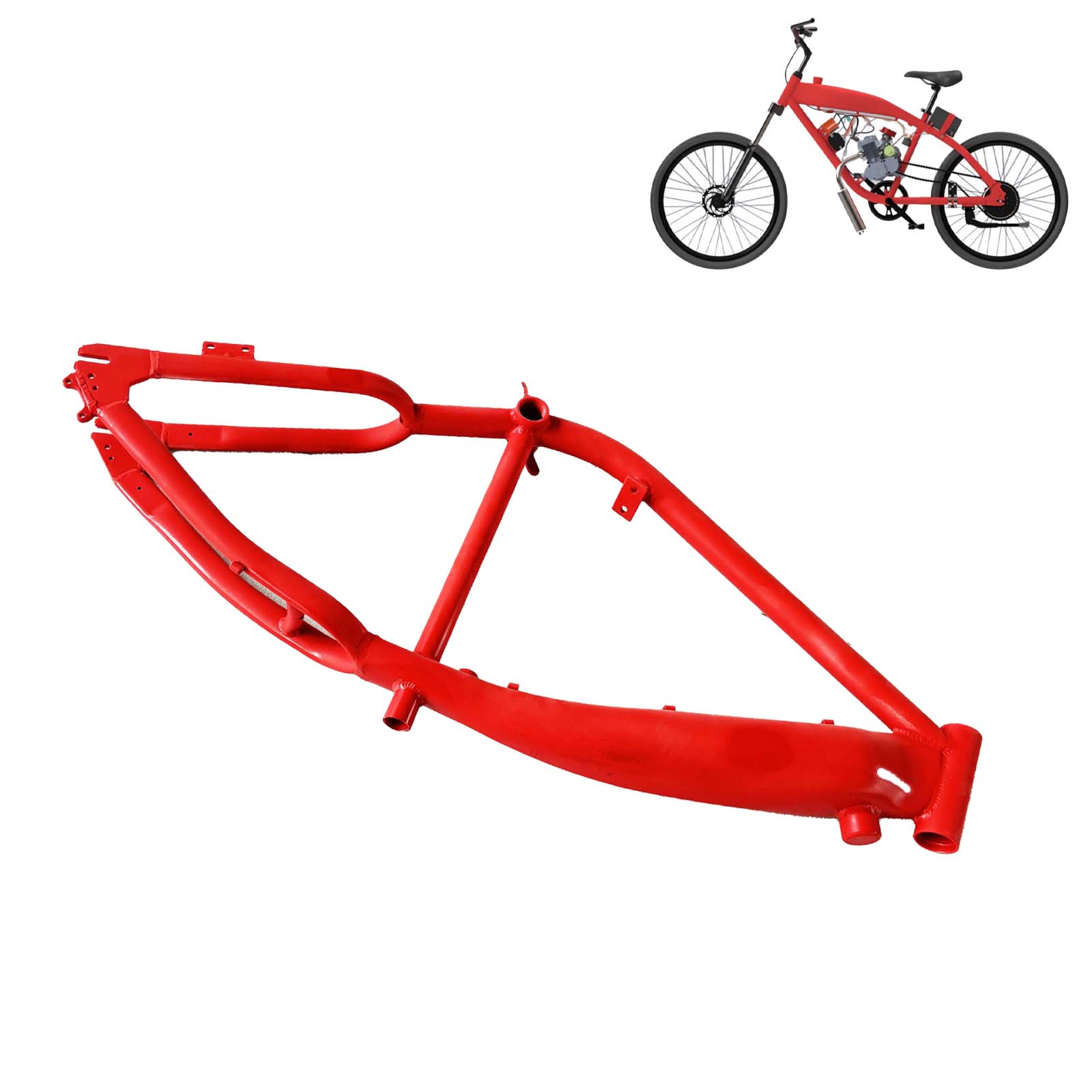 3.4L 66/80cc Black Integrated Bicycle Gas Frame