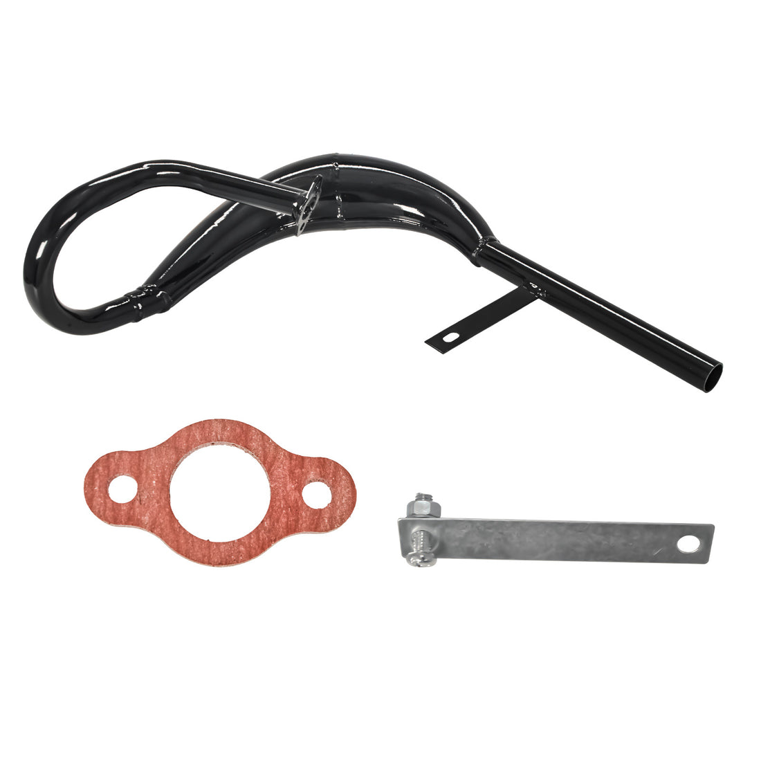 2 Stroke 50-100cc Chrome Exhaust Muffler Pipe for Motorized Bicycle