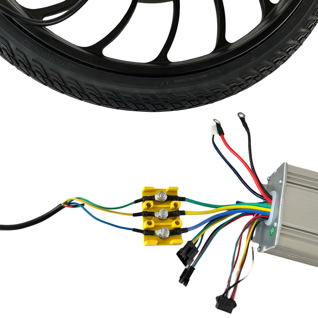 48V 1500W 20" Ebike Rear Hub Motor Conversion Kit Display Throttle