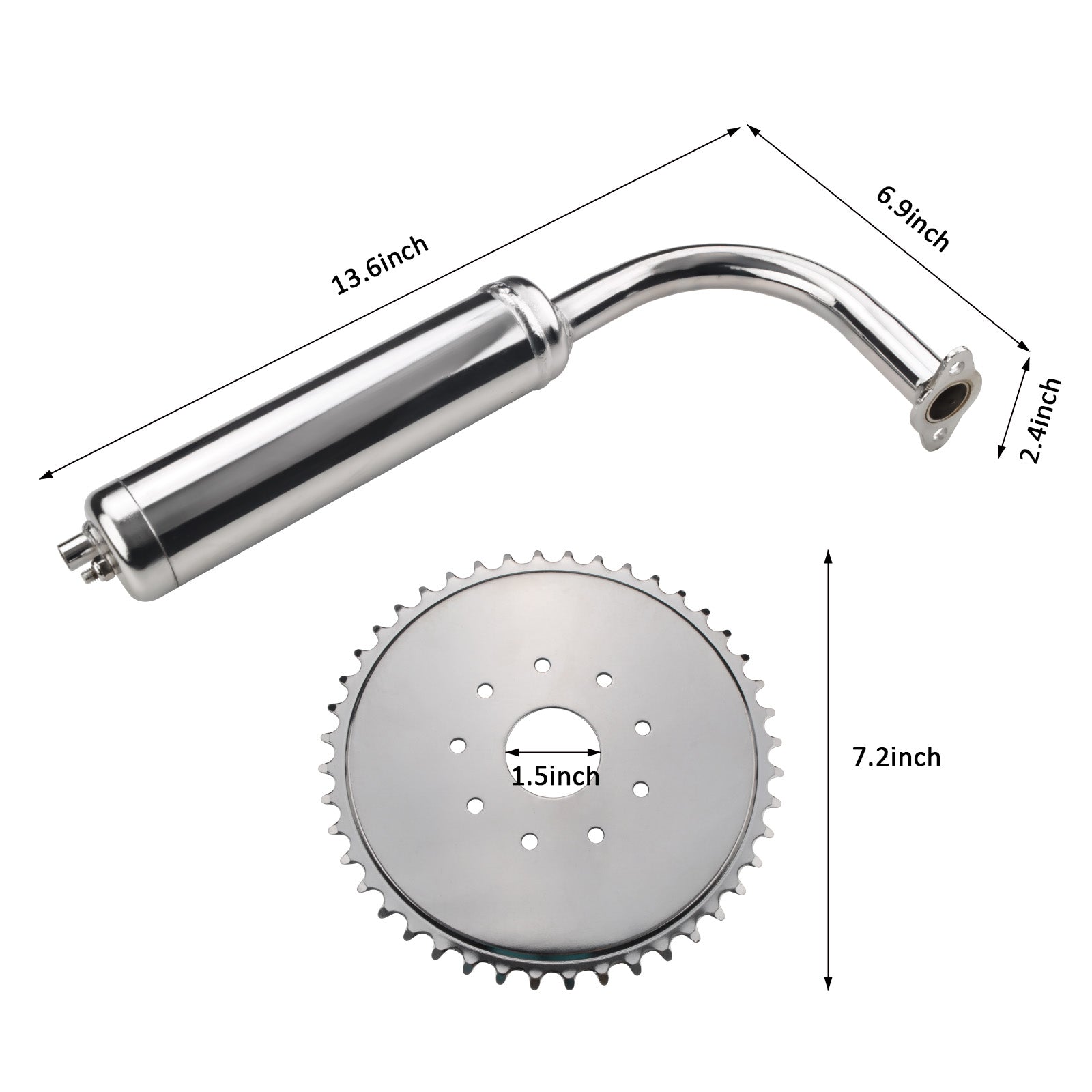80cc 2-Stroke 26"-28" V-Frame Bike Conversion Kit Odometer