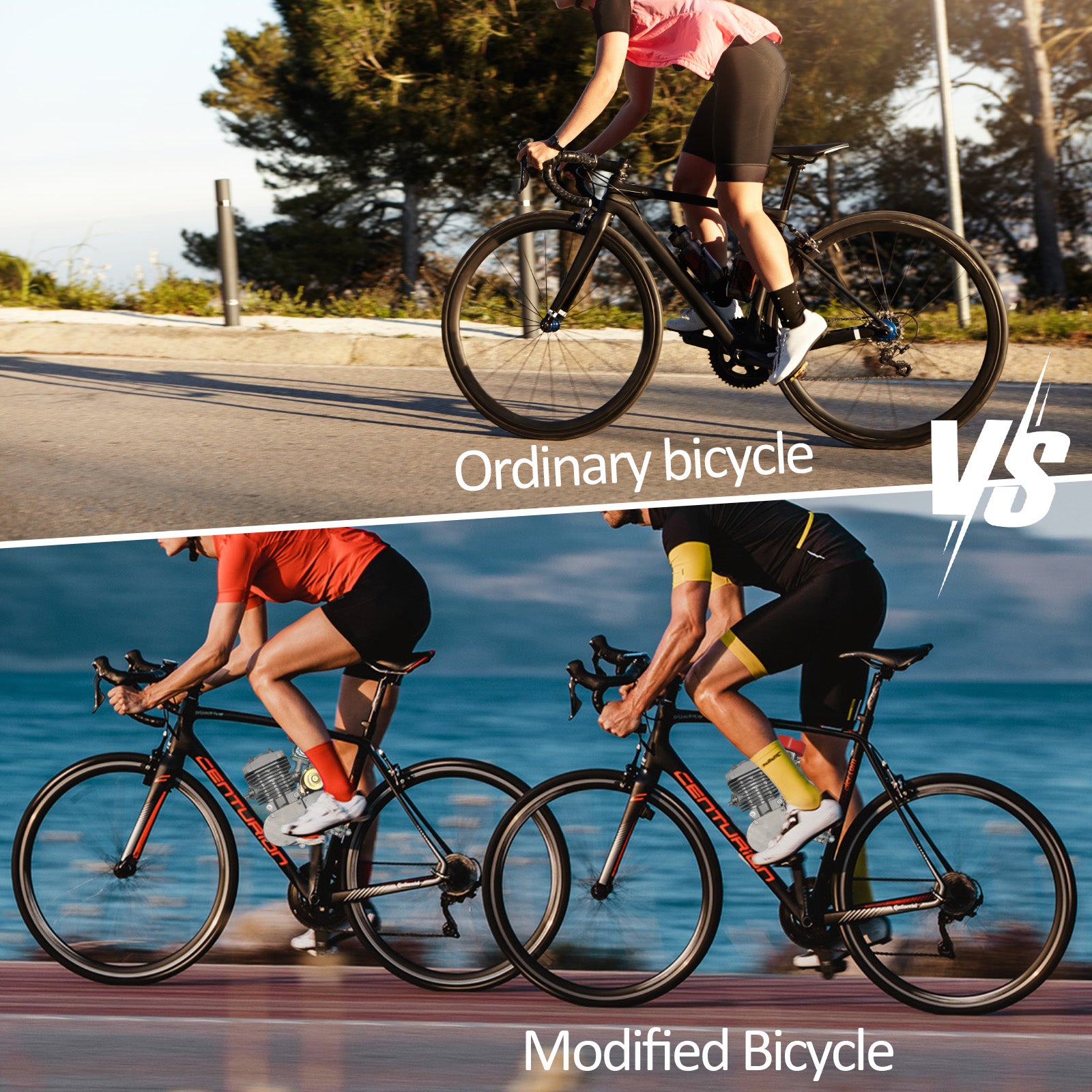 80CC Electric Start 26"-28" Bike Engine Kit